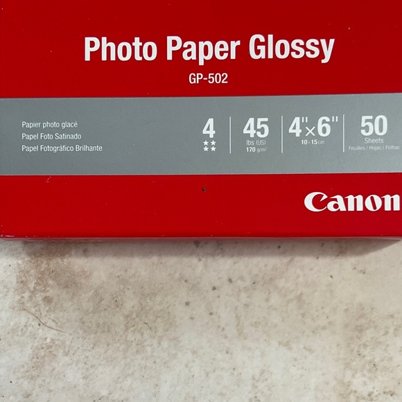 Canon PIXMA Photo Paper 4" x 6 Glossy 150 sheets GP-502 NEW - Picture 5 of 5